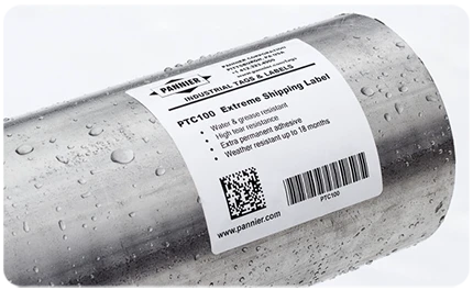 Etiquetas resistentes al agua y al calor